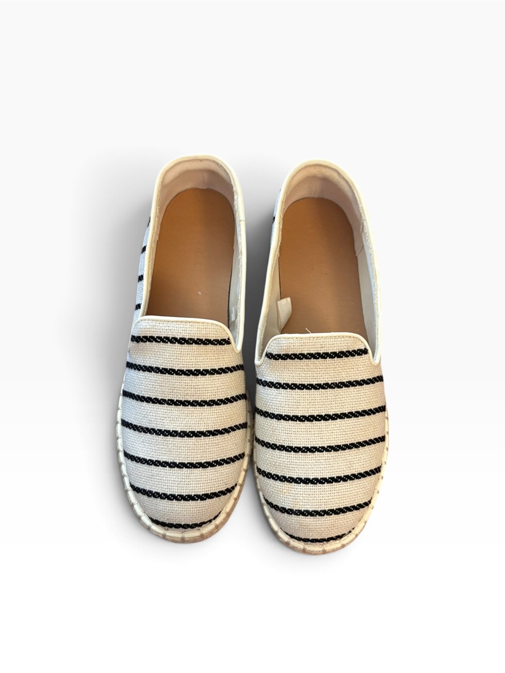 Women's Blue & White Striped Slip-On Casual Espadrilles